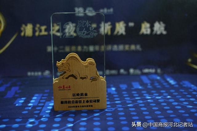 以岭药业荣获证券之星资本力量2024年度最具社会责任上市公司奖(图1)