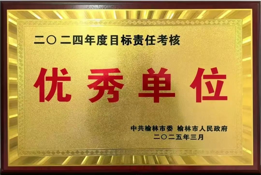 陕西榆林市农业农村局荣获2024年度全市目标责任考核优秀单位(图1)