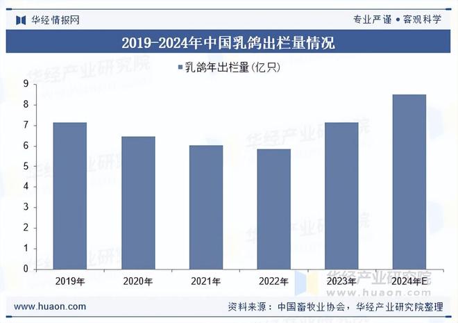 2025年中国乳鸽行业出栏量、重点企业分析及行业发展趋势(图2)